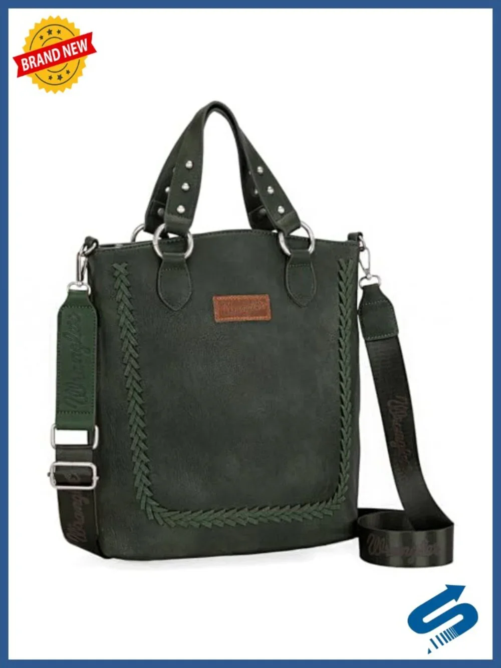 Large Crossbody Purse Tote Bag Vegan Leather Western Designer Handbag